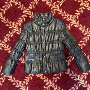 Philipp Plein Kids 100% Leather Coat